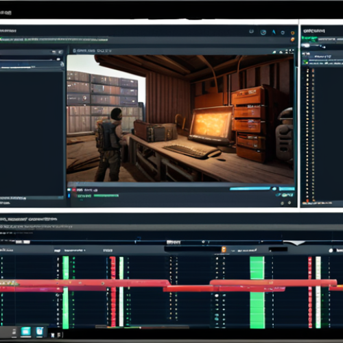 Home 4 **Static Analysis of Container Image:** A developer integrating static analysis tools (like Trivy) into a CI/CD pipeline. The scene shows a computer screen displaying vulnerability reports during the container build process, with code and container-related icons in the background. Focus on the developer resolving issues.