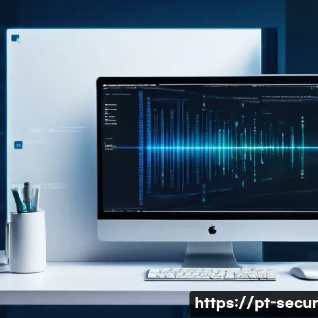 컨테이너 이미지 관리 및 보안 모범 사례 - **Prompt:** A developer is at a clean, minimalist workstation, brightly lit. On their screen, abstra...